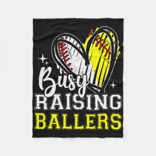 Busy Raising Llers Heart Softll Sell Mom Fleece Blanket