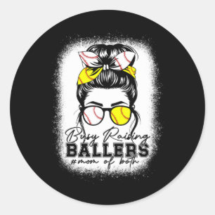 Busy Raising Llers Sell Softll Leopard For Mom Wom Classic Round Sticker