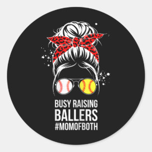 Busy Raising Llers Shirt Softll Sell Mom Mothers D Classic Round Sticker