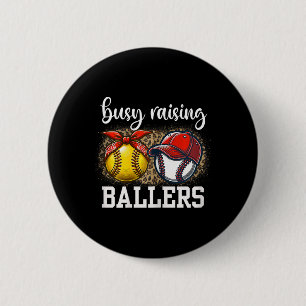 Busy Raising Llers Softll And Sell Leopard Print M 6 Cm Round Badge