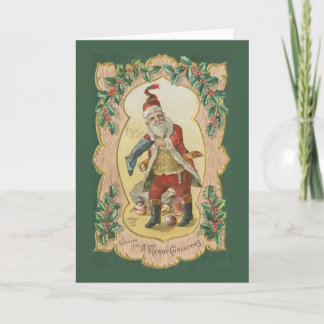 Busy Santa Christmas Card