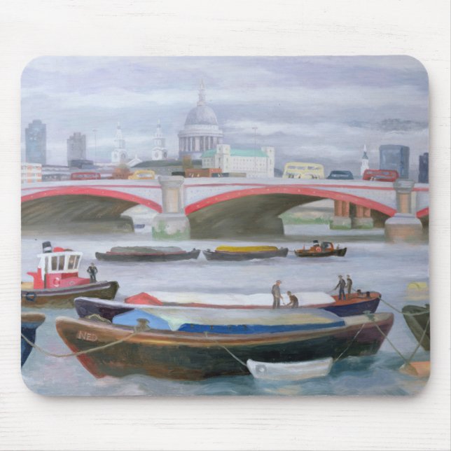 Busy Scene at Blackfriars 2005 Mouse Pad (Front)