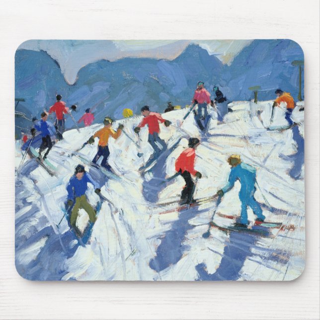 Busy Ski Slope Lofer 2004 Mouse Pad (Front)