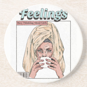 Busy Thinking About Girls Coaster