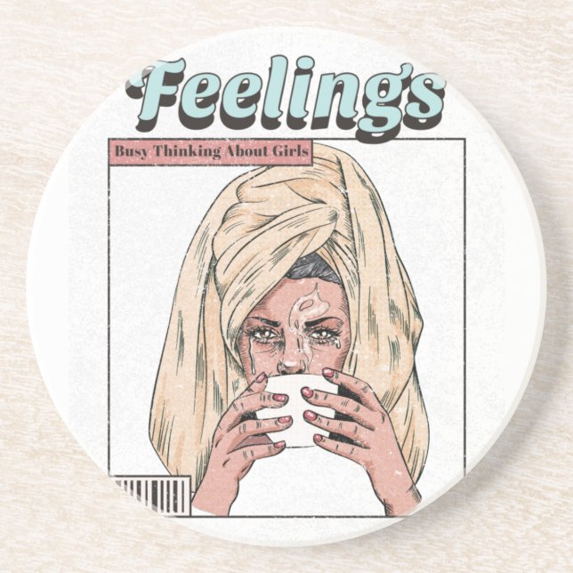Busy Thinking About Girls Coaster (Front)