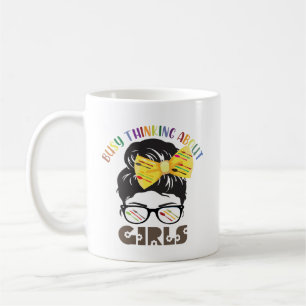 busy thinking about girls coffee mug
