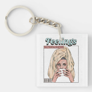Busy Thinking About Girls Key Ring