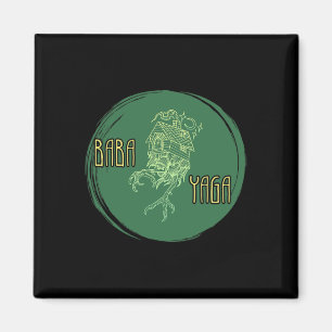 Busya Yaga Russian Fairy Tale Hut On Chicken Legs Magnet