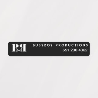 BusyBoy Productions Gear Labels