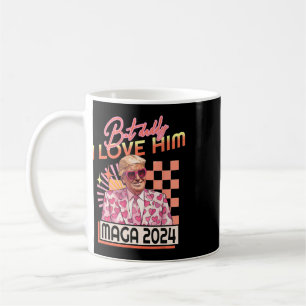But Daddy I Love Him Mega 2024 Donald Trump Back 4 Coffee Mug