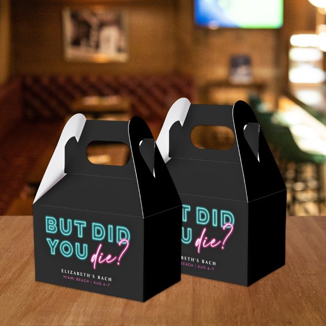 But Did You Die? Neon Blue & Pink Hangover Kit Favour Box (Creator Uploaded)