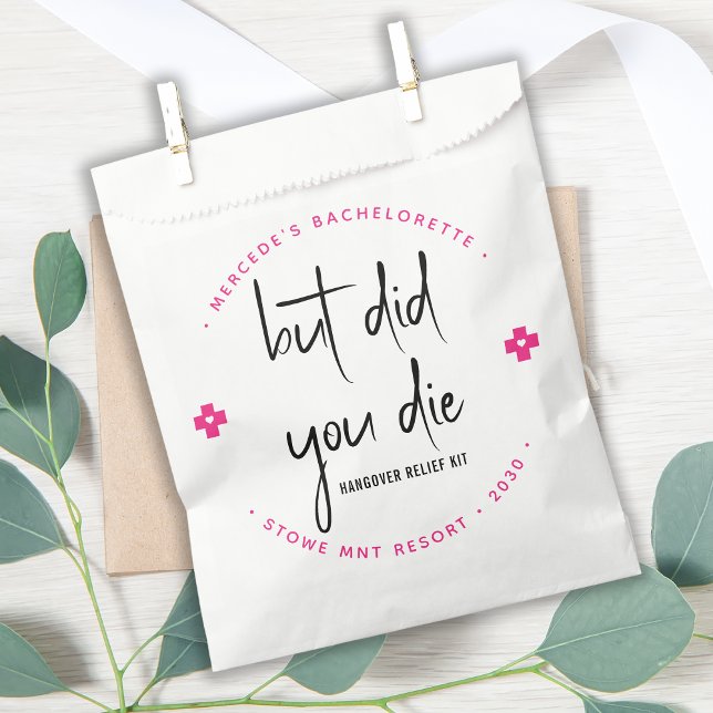 But Did You Die Personalised Hangover Relief Kit  Favour Bag (Creator Uploaded)