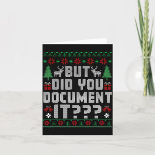 But Did You Doent It Funny Office Christmas Ugly S Card