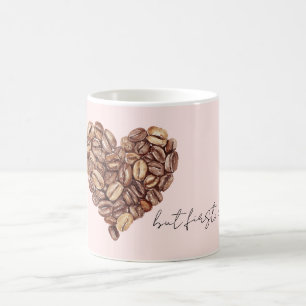But First, Coffee Beans Heart  Mug