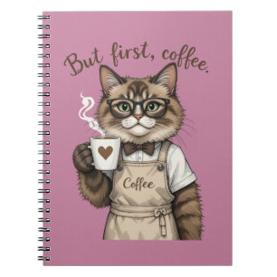 But First, Coffee Cat Notebook