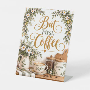 But First, Coffee Farmhouse Kitchen Sign