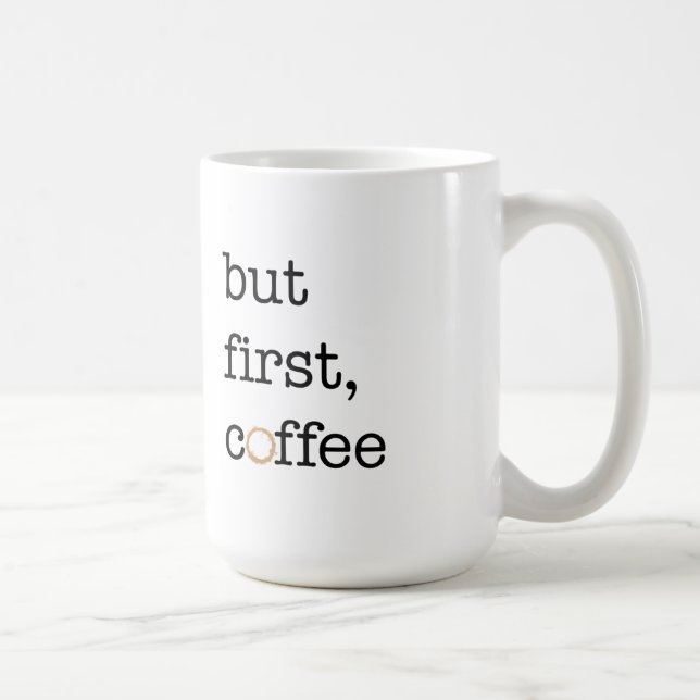 But First Coffee - Inspirational Mug (Right)