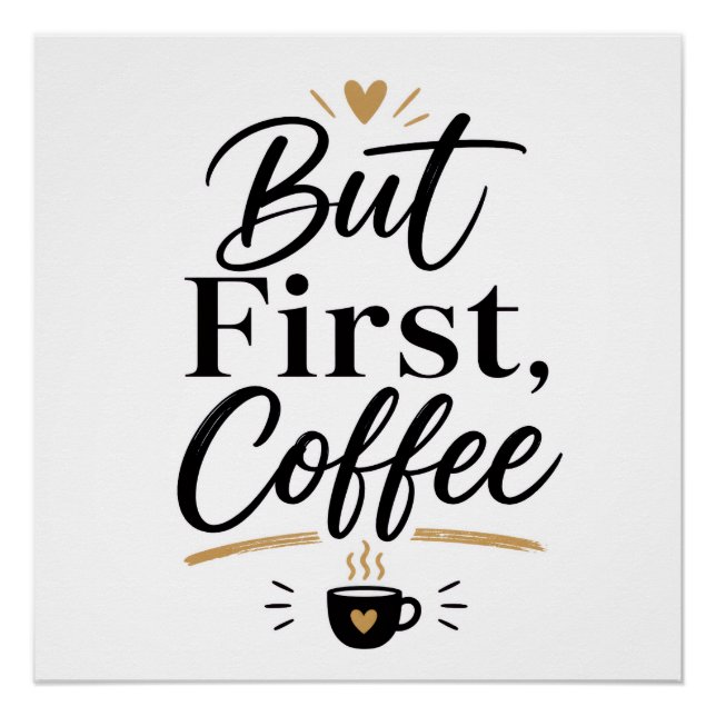 But first coffee  poster (Front)
