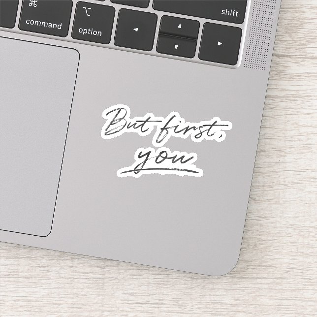 But First You Minimalistic Custom Background Colou (Detail)