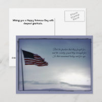 But for Freedom Fought ... Veterans Day Postcard