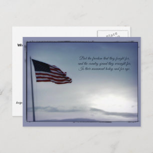 But for Freedom Fought  ... Veterans Day Postcard