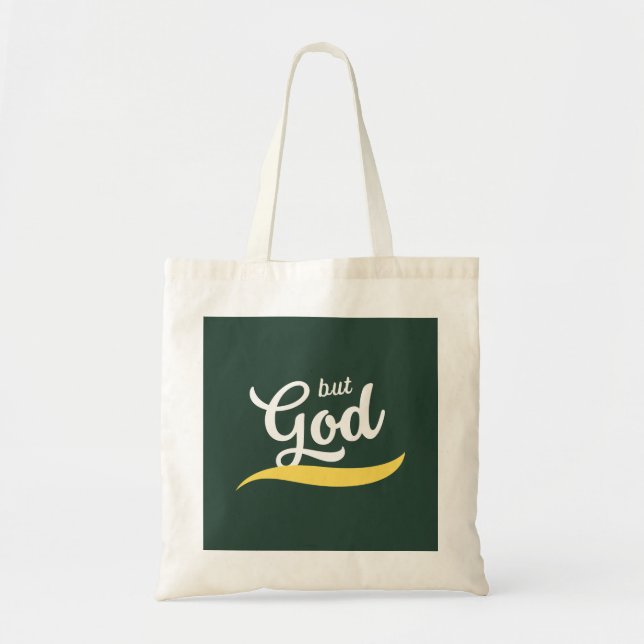 But God Christian Faith Shopping Tote Bag (Front)