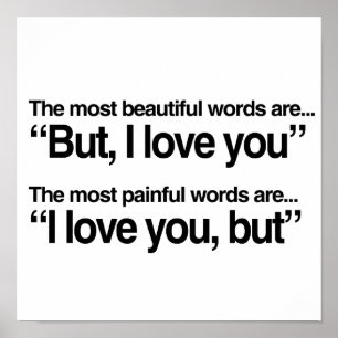 BUT, I LOVE YOU POSTER