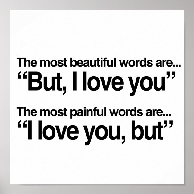 BUT, I LOVE YOU POSTER (Front)