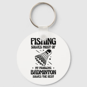 But In My Head I'm Playing Badminton Player Shuttl Key Ring