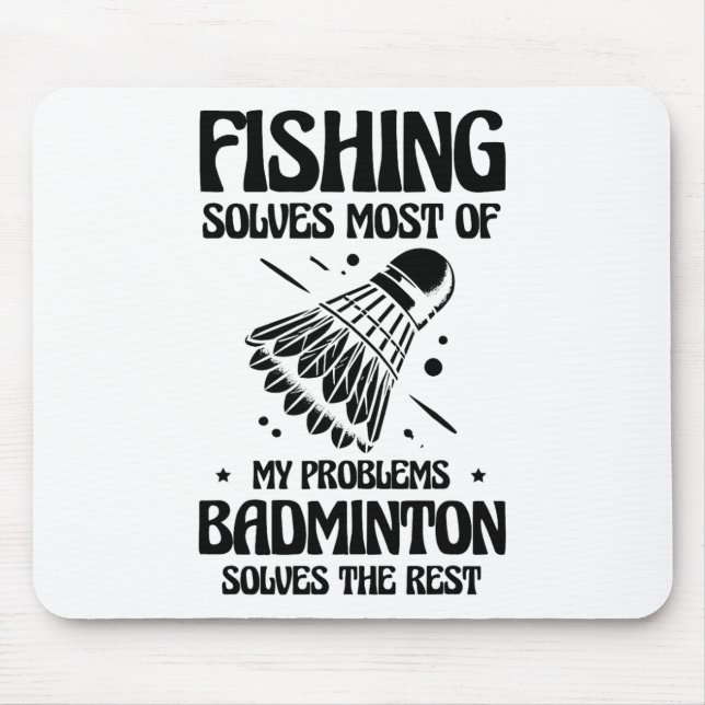 But In My Head I'm Playing Badminton Player Shuttl Mouse Pad (Front)