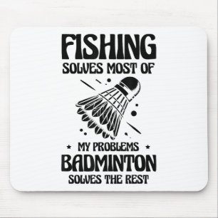 But In My Head Im Playing Badminton Player Shuttle Mouse Pad