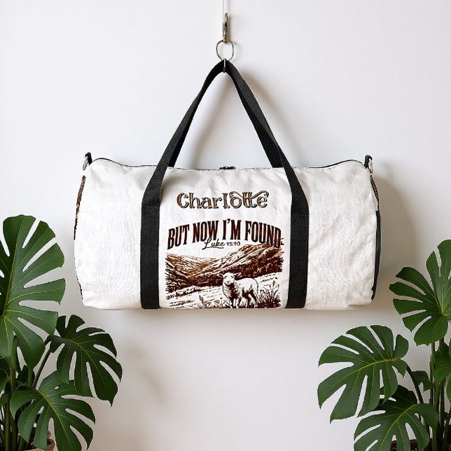 But Now I'm Found Sheep Duffle Bag (Creator Uploaded)