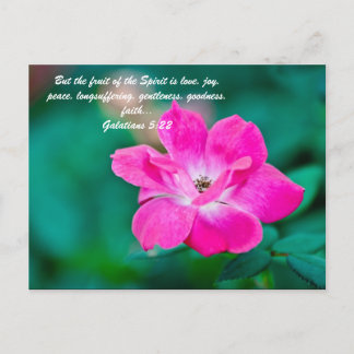 But the fruit of the Spirit is love, joy, peace, l Postcard