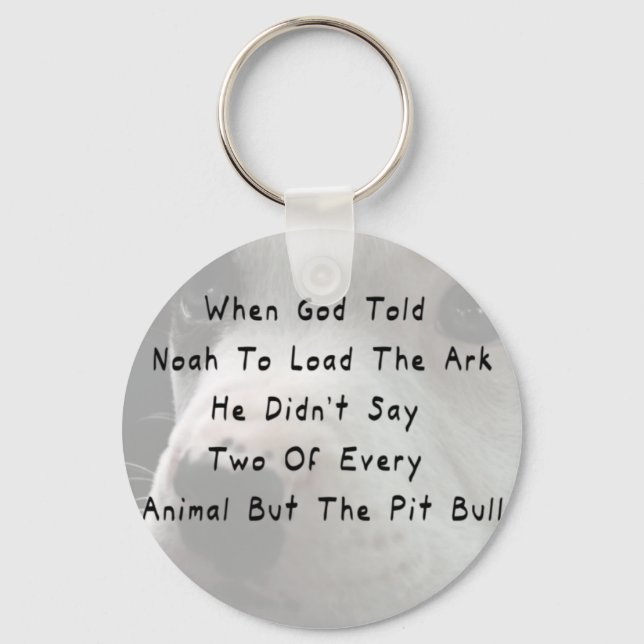 But The Pit Bull Key Ring (Front)
