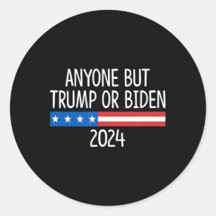 But Trump Or Biden 2024 - Classic Round Sticker