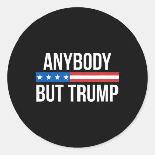 But Trump President Donald Trump 2024 Classic Round Sticker