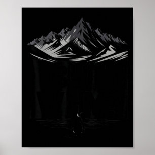 But Why Funny Penguin Mountain Hiking Meme Poster