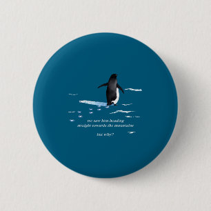 But why penguin graphic vintage nihilist penguin 6 cm round badge