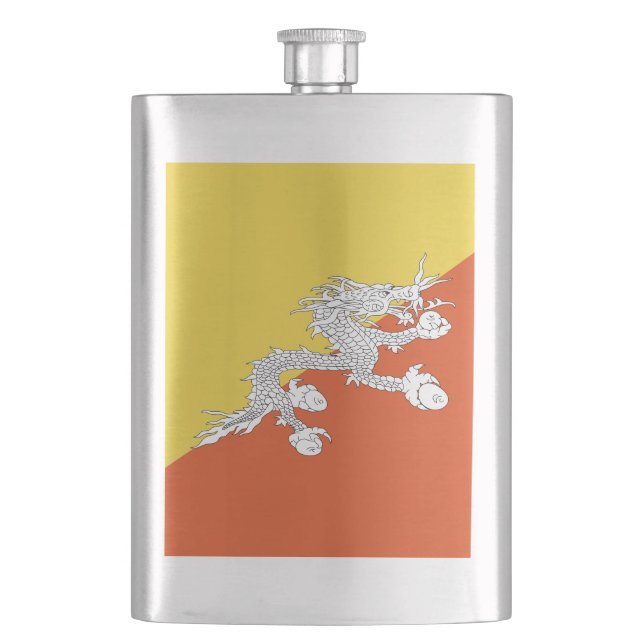 Butane flag hip flask (Front)