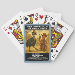 Butch Cassowary & the Sundance Squid Playing Cards