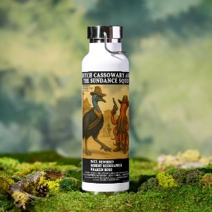 Butch Cassowary & the Sundance Squid Water Bottle