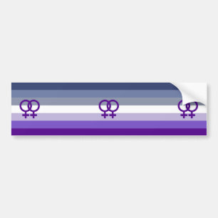 Butch Lesbian Love WLW Pride Bumper Sticker