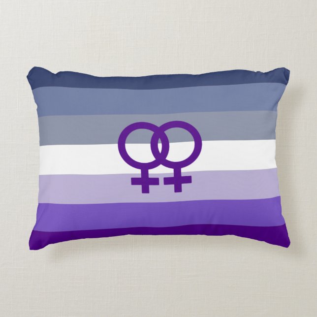 Butch Lesbian Love WLW Pride Decorative Cushion (Front)