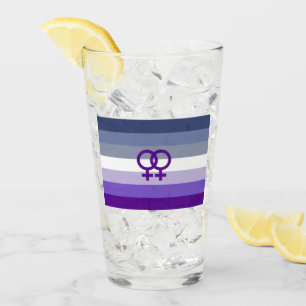 Butch Lesbian Love WLW Pride Glass