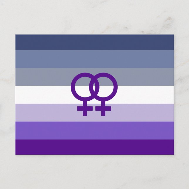 Butch Lesbian Love WLW Pride Postcard (Front)