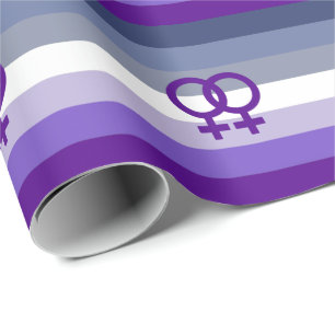 Butch Lesbian Love WLW Pride Wrapping Paper