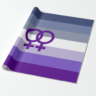 Butch Lesbian Love WLW Pride Wrapping Paper