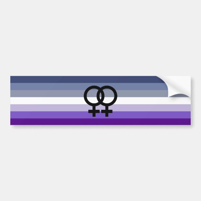 Butch Lesbian Pride Bumper Sticker (Front)