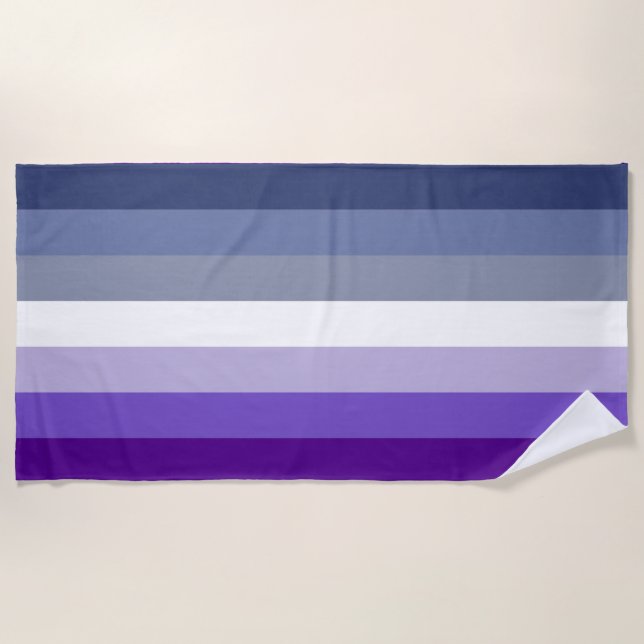 Butch Lesbian Pride Flag Beach Towel (Front)