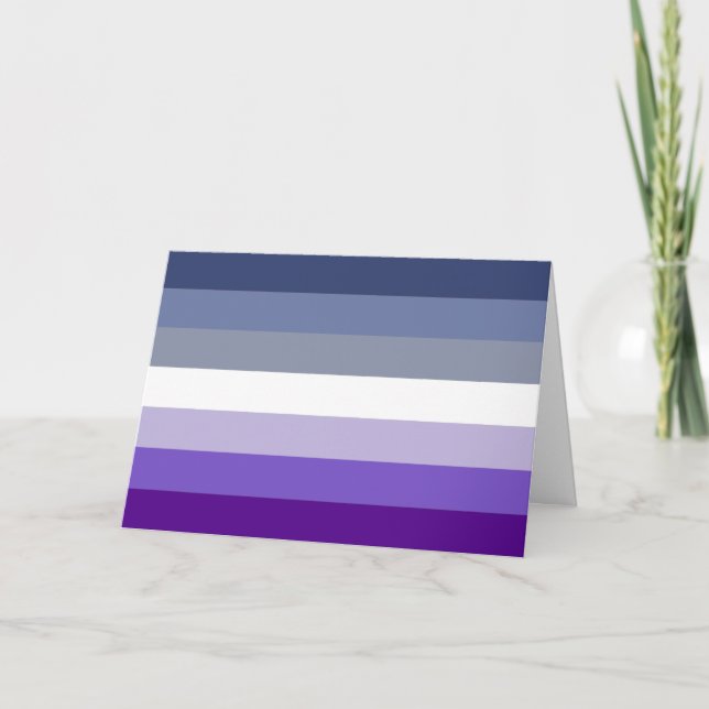 Butch Lesbian Pride Flag Holiday Card (Front)
